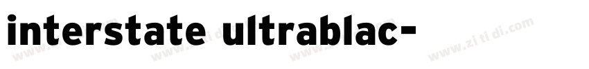 interstate ultrablac字体转换